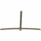 Ekena Millwork Bellingham Rough Sawn Timber Gable Bracket, Douglas Fir, 96"W x 60"H x 2"D x 4"F, 15/12 Pitch GBW096X60X0204BEL00RDF - alternate 3